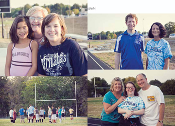 Collage of photos of Special Olympics participants.