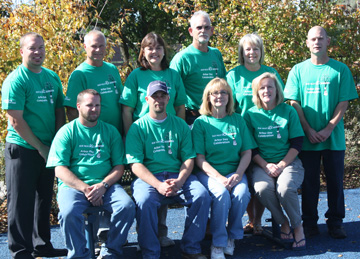 Members of BVRC's Green Team pose for a group photo.