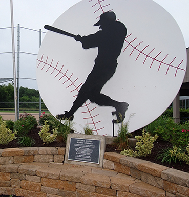 The old Miller's Woods sign at the Sports Complex.