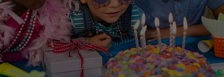 Image of a cake with candles.