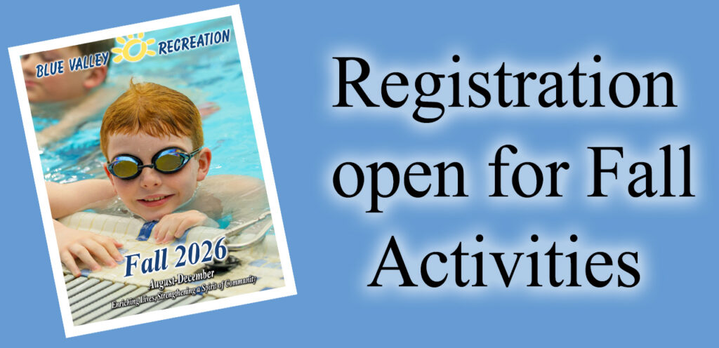 Registration open for Fall Activities text with Fall Cover.