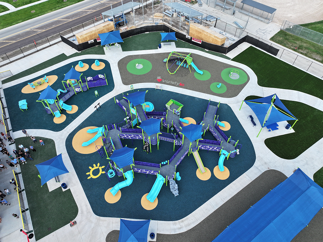 Coloful playground equipment